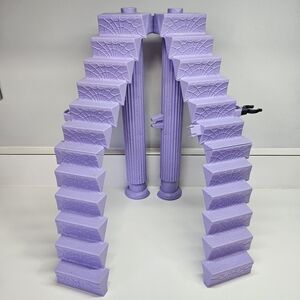 Monster High Deadluxe School Purple Plastic Staircase Stairs x2 Replacement Part